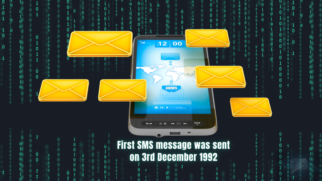 First SMS Message was sent on 3rd December 1992